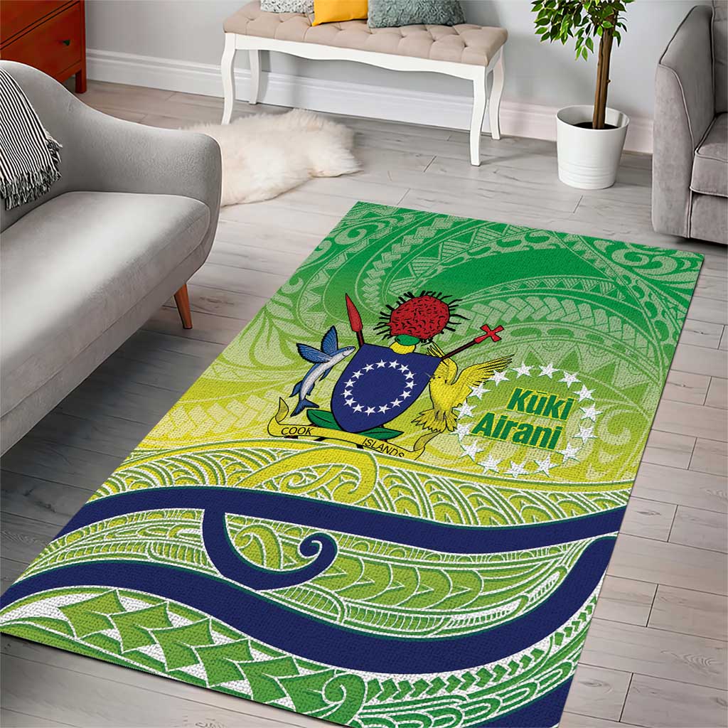 Te Maeva Nui Cook Islands Area Rug 60th Independence Anniversary Proud