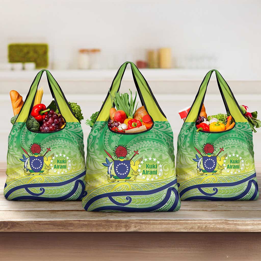 Te Maeva Nui Cook Islands Grocery Bag 60th Independence Anniversary Proud