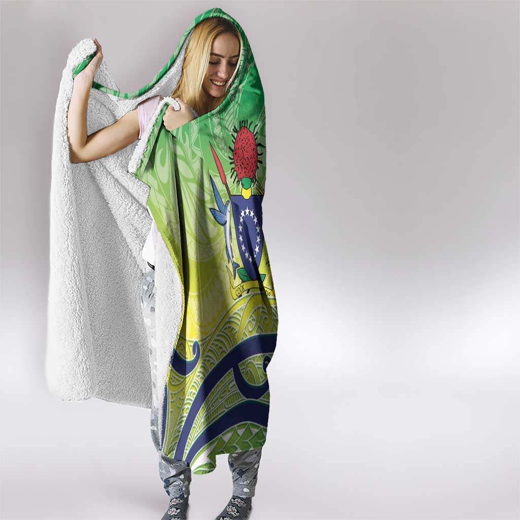 Te Maeva Nui Cook Islands Hooded Blanket 60th Independence Anniversary Proud