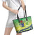 Te Maeva Nui Cook Islands Leather Tote Bag 60th Independence Anniversary Proud