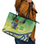 Te Maeva Nui Cook Islands Leather Tote Bag 60th Independence Anniversary Proud