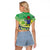 Te Maeva Nui Cook Islands Raglan Cropped T Shirt 60th Independence Anniversary Proud