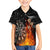 Personalised Aotearoa Darts Hawaiian Shirt Maori Koru Flaming Dartboard