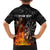 Personalised Aotearoa Darts Hawaiian Shirt Maori Koru Flaming Dartboard