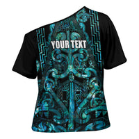 Maori Language Week Personalised Cross Shoulder Shirt Kia Mau Ki To Ukaipo Paua Shell Color LT14 - Polynesian Pride