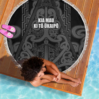 Maori Language Week Beach Blanket Kia Mau Ki To Ukaipo Grey Color LT14 - Polynesian Pride
