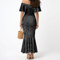 Maori Language Week Personalised Mermaid Dress Kia Mau Ki To Ukaipo Grey Color LT14 - Polynesian Pride
