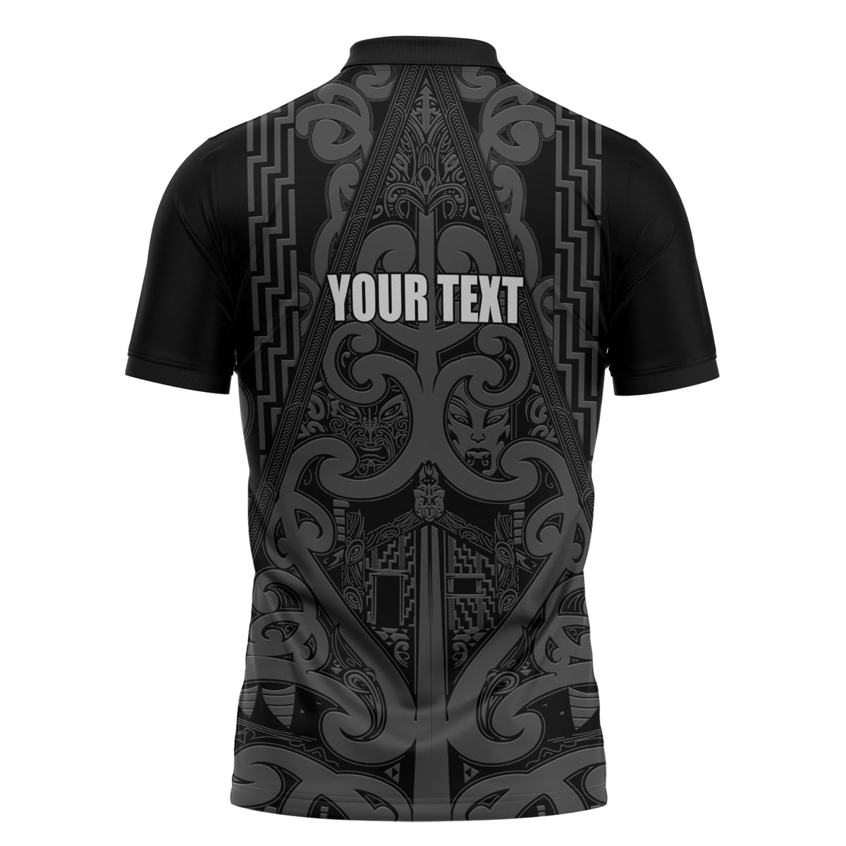 Maori Language Week Personalised Zipper Polo Shirt Kia Mau Ki To Ukaipo Grey Color LT14 - Polynesian Pride