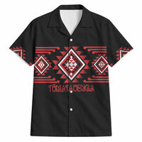 Aotearoa Atua Tumatauenga Personalised Hawaiian Shirt Maori God Of War Taniko Motifs LT14 Red - Polynesian Pride