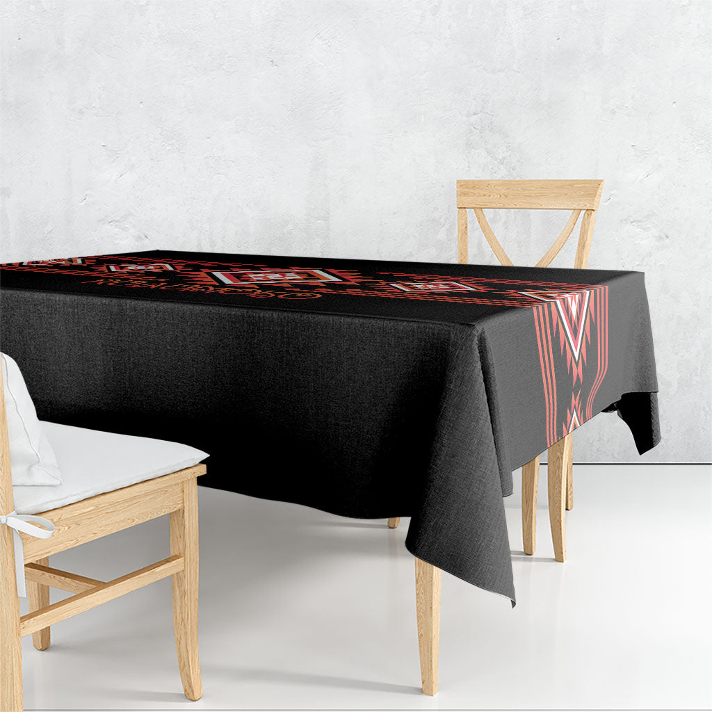 Aotearoa Atua Ruaumoko Tablecloth Maori Powerful God Taniko Motifs LT14 - Polynesian Pride