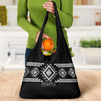 Aotearoa Atua Rehua Grocery Bag Maori God Of Healing Taniko Motifs LT14 - Polynesian Pride