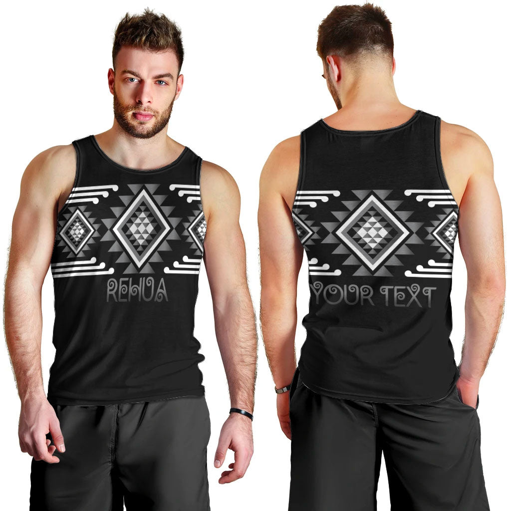 Aotearoa Atua Rehua Personalised Men Tank Top Maori God Of Healing Taniko Motifs LT14 - Polynesian Pride