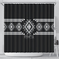 Aotearoa Atua Rehua Shower Curtain Maori God Of Healing Taniko Motifs LT14 - Polynesian Pride