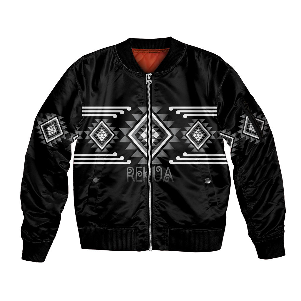 Aotearoa Atua Rehua Personalised Sleeve Zip Bomber Jacket Maori God Of Healing Taniko Motifs