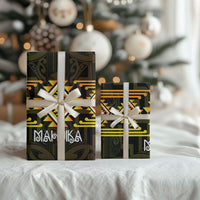 Aotearoa Atua Mahuika Wrapping Paper Maori Goddess Of Fire Taniko Motifs LT14 - Polynesian Pride