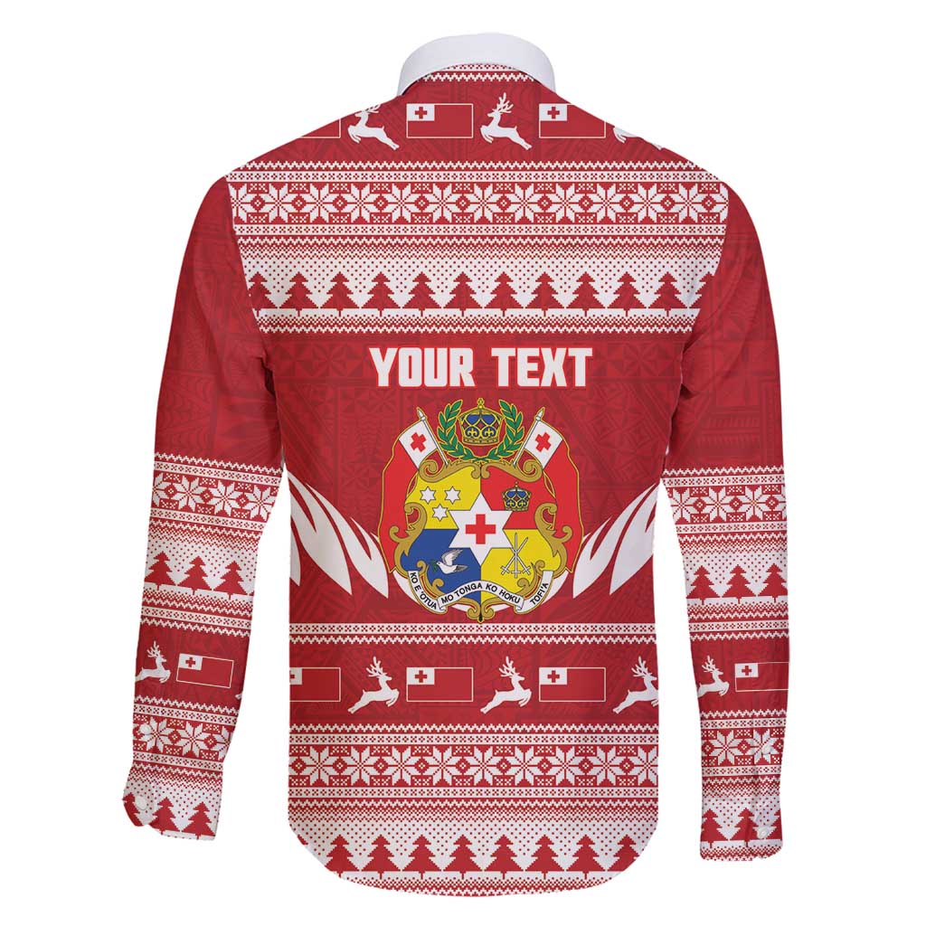 Personalised Tonga Rugby Christmas Family Matching Tank Maxi Dress and Hawaiian Shirt Mate Maa Tonga Ngatu Pattern - Polynesian Pride