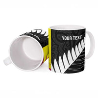 New Zealand and West Indies Cricket Custom Ceramic Mug Black Cap Windies Together - Polynesian Pride