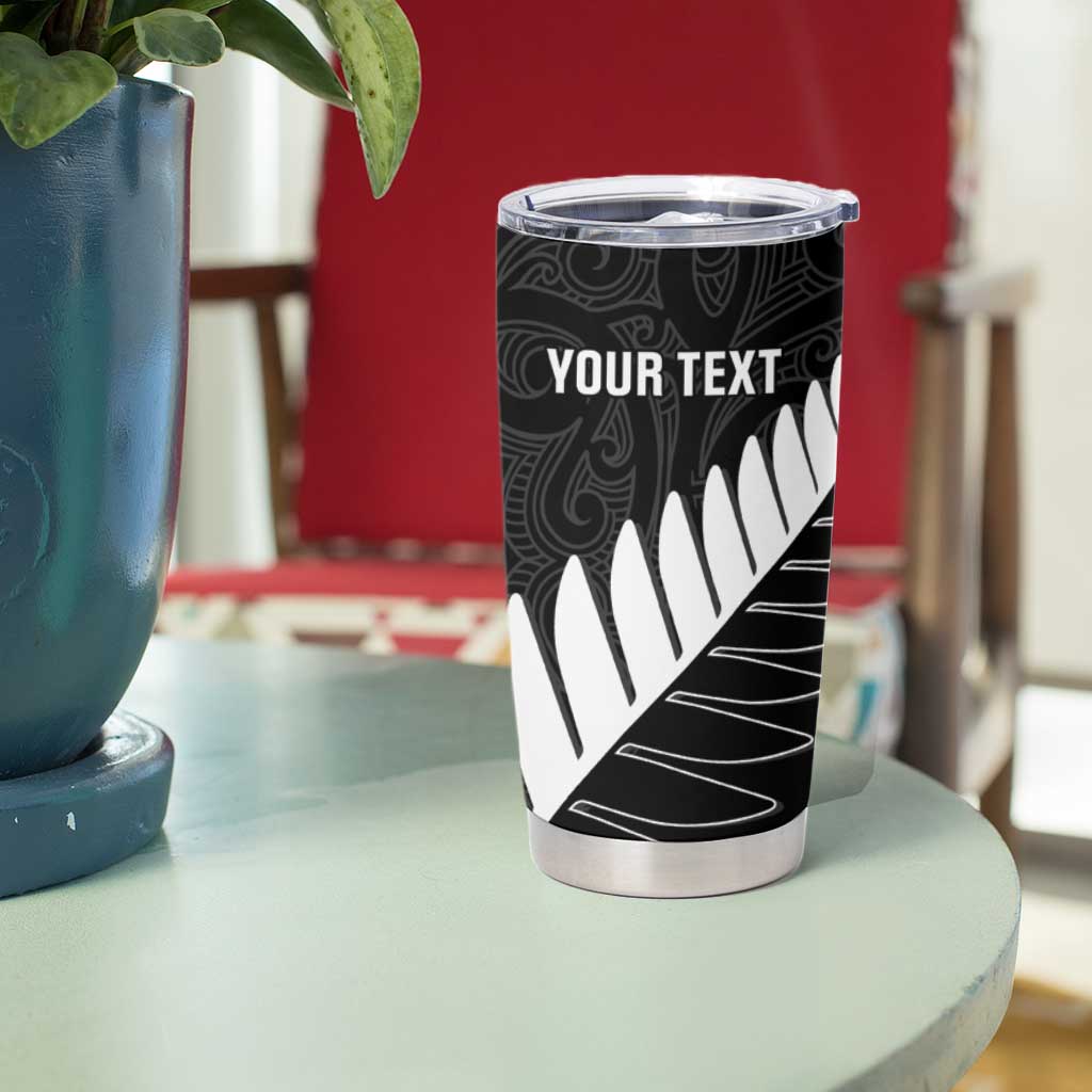 New Zealand and West Indies Cricket Custom Tumbler Cup Black Cap Windies Together - Polynesian Pride