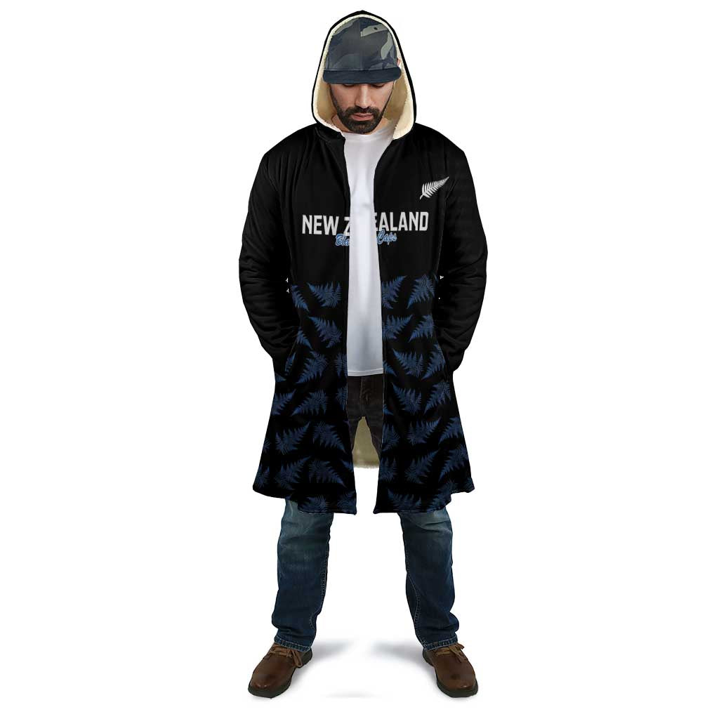 New Zealand Silver Fern Cricket Custom Cloak Black Cap T20 Version - Polynesian Pride