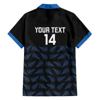 New Zealand Silver Fern Cricket Custom Family Matching Tank Maxi Dress and Hawaiian Shirt Black Cap T20 Version LT14 - Polynesian Pride