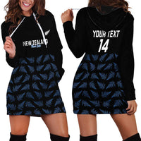 New Zealand Silver Fern Cricket Custom Hoodie Dress Black Cap T20 Version - Polynesian Pride