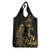 Gold And Black Aoteara Horse Racing Grocery Bag NZ Maori Pattern