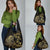 Gold And Black Aoteara Horse Racing Grocery Bag NZ Maori Pattern