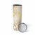 Gold And White Aoteara Horse Racing Skinny Tumbler NZ Maori Pattern