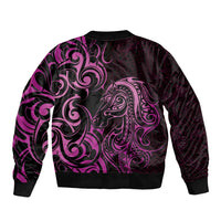Pink Aoteara Horse Racing Bomber Jacket NZ Maori Pattern