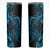 Blue Aoteara Horse Racing Skinny Tumbler NZ Maori Pattern