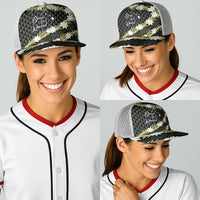 Born And Raised Aloha Hawaii Baseball Net Cap Kanaka Kakau Hawaiian Tiare Pakalana Lei - Polynesian Pride