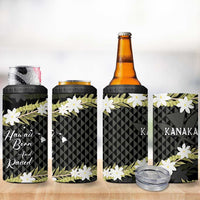 Born And Raised Aloha Hawaii 4 in 1 Can Cooler Tumbler Kanaka Kakau Hawaiian Tiare Pakalana Lei LT14 - Polynesian Pride