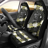 Born And Raised Aloha Hawaii Car Seat Cover Kanaka Kakau Hawaiian Tiare Pakalana Lei LT14 - Polynesian Pride