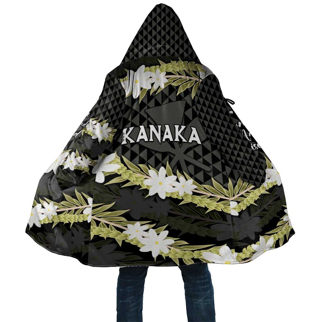 Born And Raised Aloha Hawaii Cloak Kanaka Kakau Hawaiian Tiare Pakalana Lei - Polynesian Pride