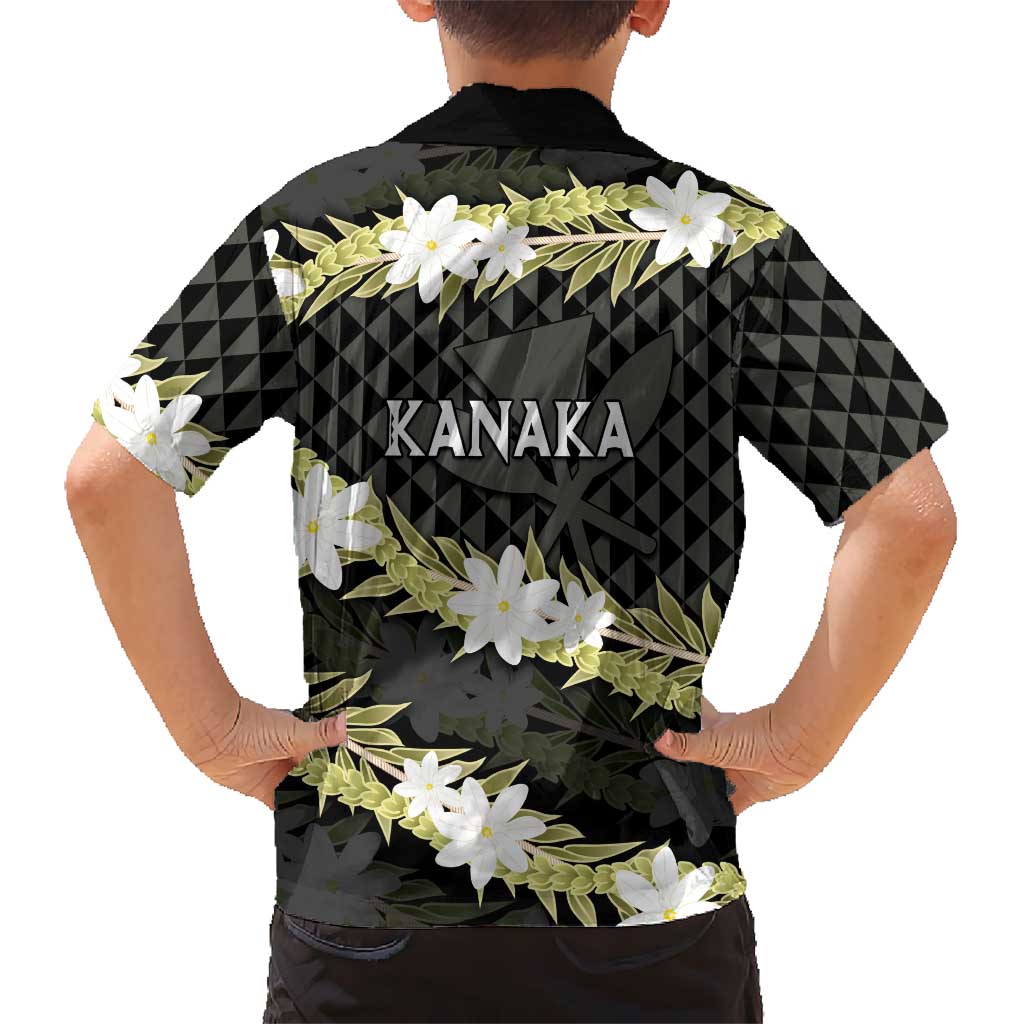 Born And Raised Aloha Hawaii Family Matching Puletasi and Hawaiian Shirt Kanaka Kakau Hawaiian Tiare Pakalana Lei LT14 - Polynesian Pride