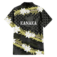 Born And Raised Aloha Hawaii Family Matching Puletasi and Hawaiian Shirt Kanaka Kakau Hawaiian Tiare Pakalana Lei LT14 - Polynesian Pride