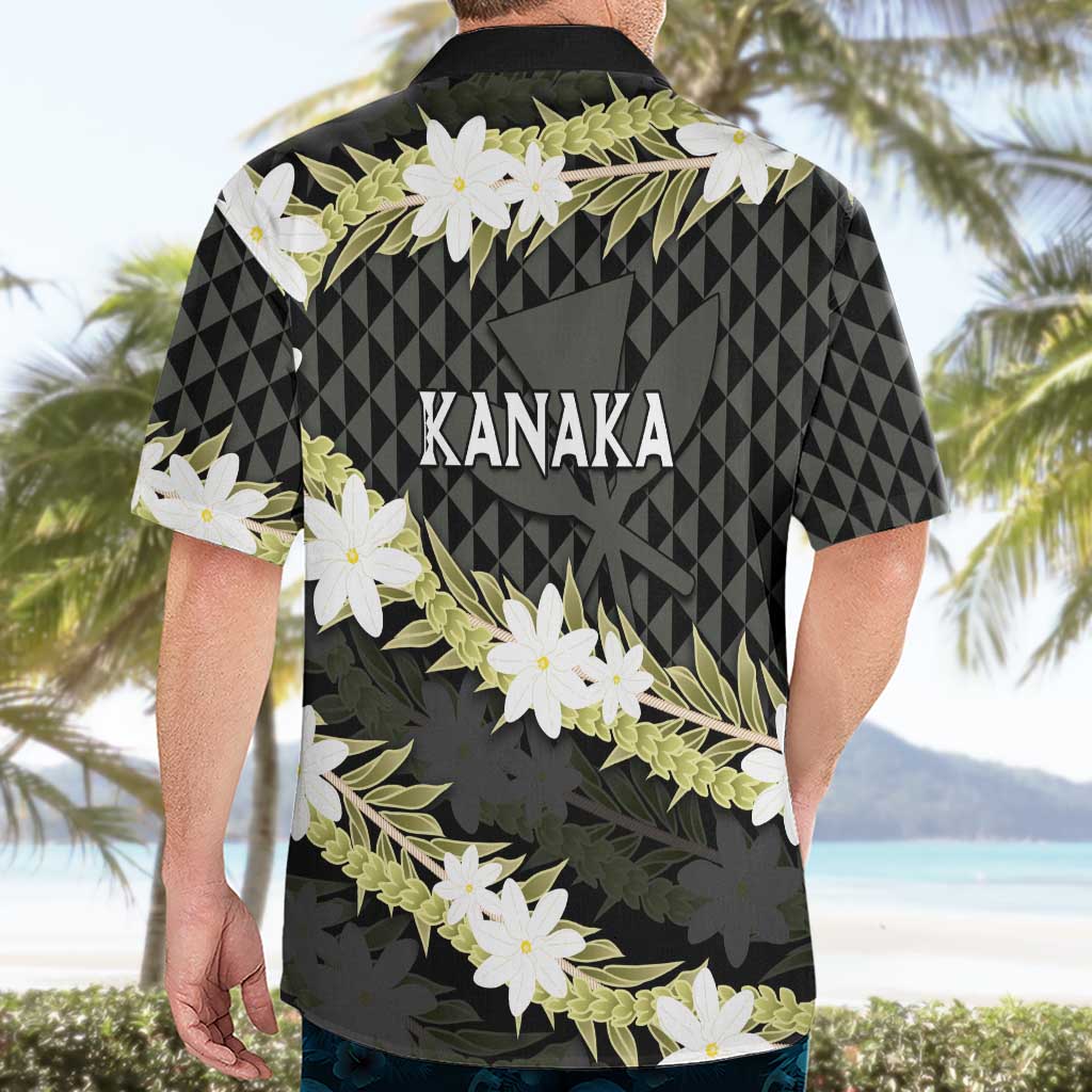 Born And Raised Aloha Hawaii Hawaiian Shirt Kanaka Kakau Hawaiian Tiare Pakalana Lei - Polynesian Pride