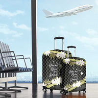 Born And Raised Aloha Hawaii Luggage Cover Kanaka Kakau Hawaiian Tiare Pakalana Lei LT14 - Polynesian Pride