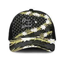 Born And Raised Aloha Hawaii Mesh Trucker Cap Kanaka Kakau Hawaiian Tiare Pakalana Lei - Polynesian Pride