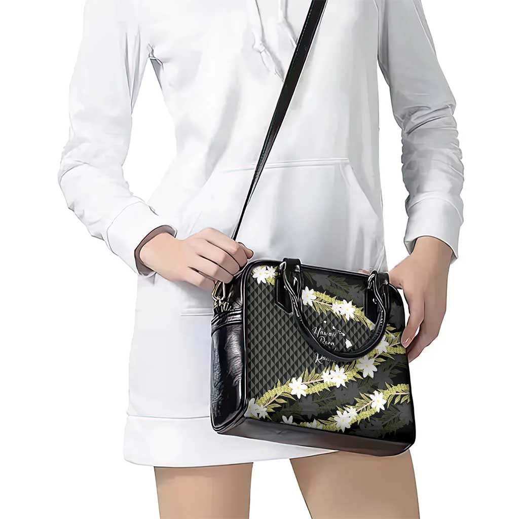 Born And Raised Aloha Hawaii Shoulder Handbag Kanaka Kakau Hawaiian Tiare Pakalana Lei - Polynesian Pride