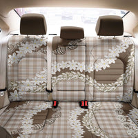 Brown Hawaii Tiare and Shell Lei Back Car Seat Cover Hawaiian Palaka Luxury Vibes - Polynesian Pride
