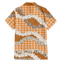 Orange Hawaii Tiare and Shell Lei Family Matching Mermaid Dress and Hawaiian Shirt Hawaiian Palaka Luxury Vibes LT14 - Polynesian Pride