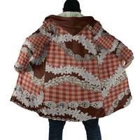 Red Hawaii Tiare and Shell Lei Cloak Hawaiian Palaka Luxury Vibes - Polynesian Pride