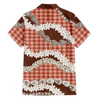 Red Hawaii Tiare and Shell Lei Family Matching Summer Maxi Dress and Hawaiian Shirt Hawaiian Palaka Luxury Vibes LT14 - Polynesian Pride