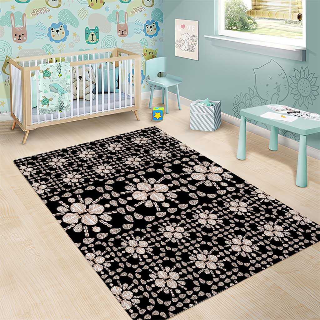 Aloha Hawaii Shell Quilt Area Rug Seamless Style - Polynesian Pride