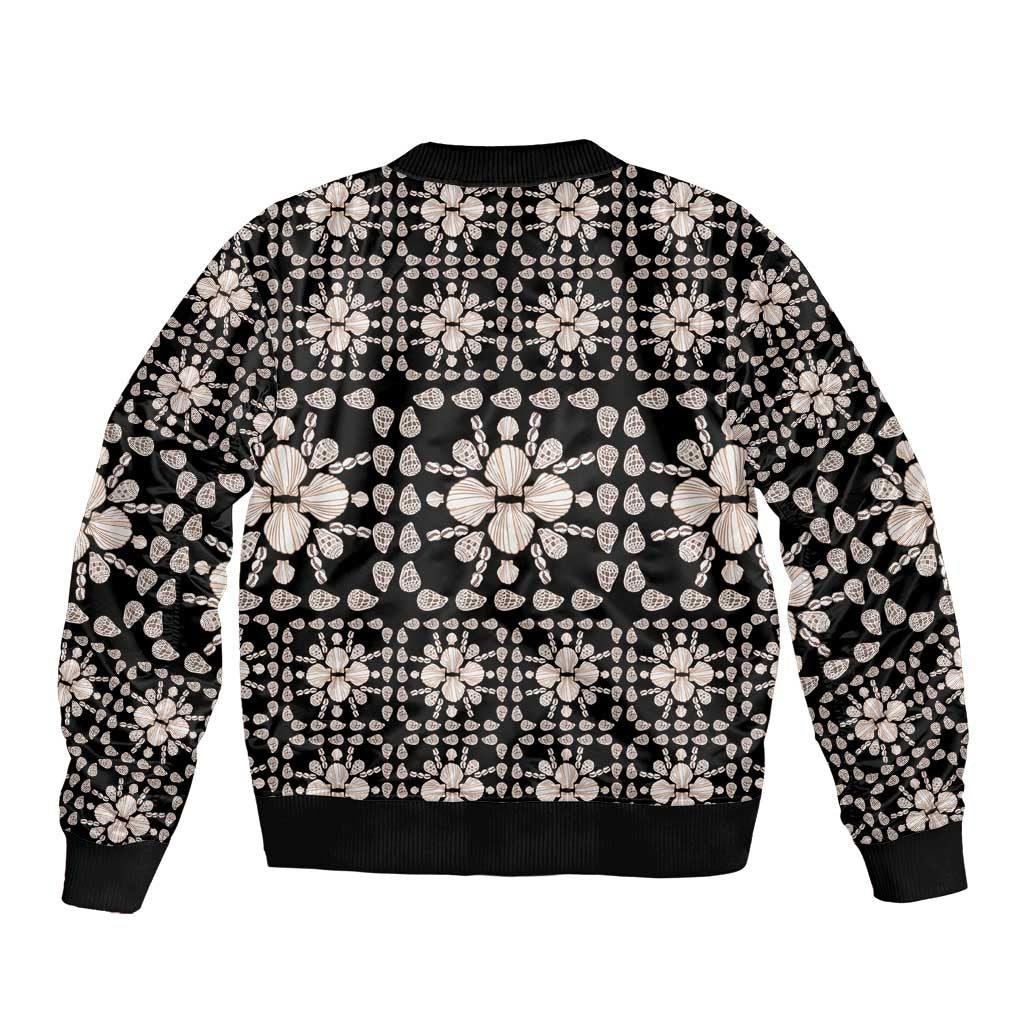 Aloha Hawaii Shell Quilt Bomber Jacket Seamless Style - Polynesian Pride