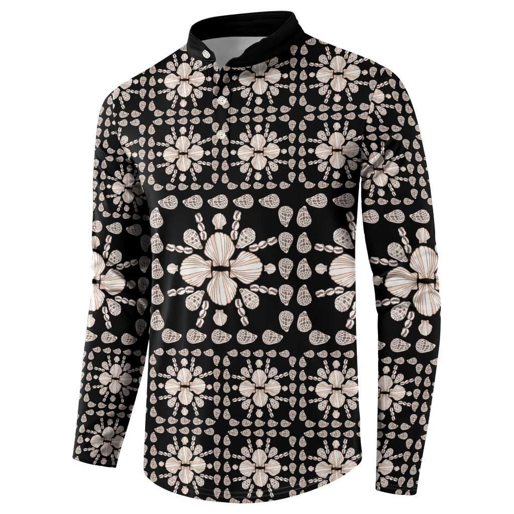 Aloha Hawaii Shell Quilt Button Sweatshirt Seamless Style - Polynesian Pride