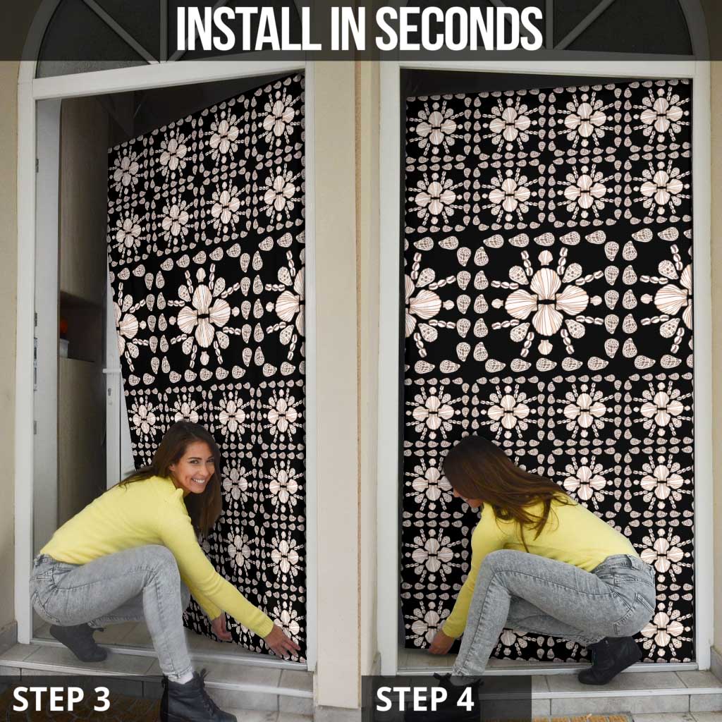 Aloha Hawaii Shell Quilt Door Cover Seamless Style - Polynesian Pride