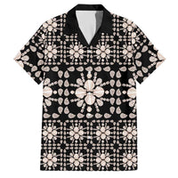 Aloha Hawaii Shell Quilt Family Matching Long Sleeve Bodycon Dress and Hawaiian Shirt Seamless Style - Polynesian Pride