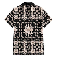 Aloha Hawaii Shell Quilt Family Matching Long Sleeve Bodycon Dress and Hawaiian Shirt Seamless Style - Polynesian Pride